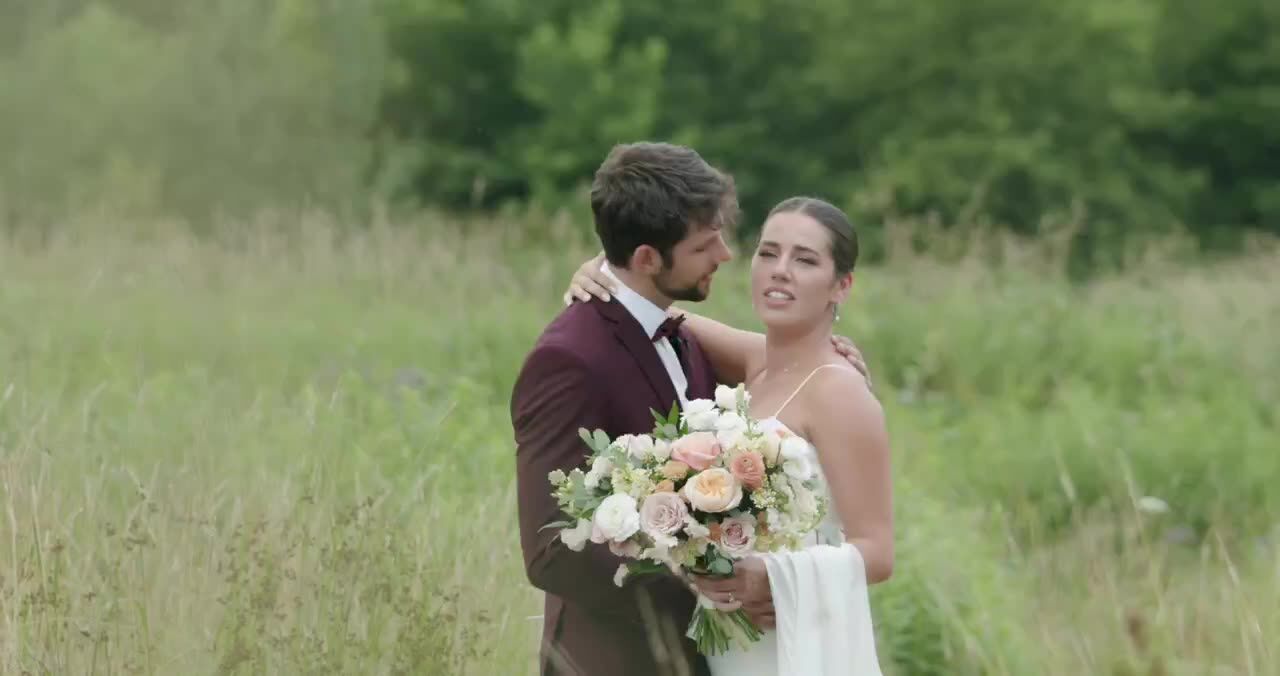 Still from Lyndon & Paige's wedding film